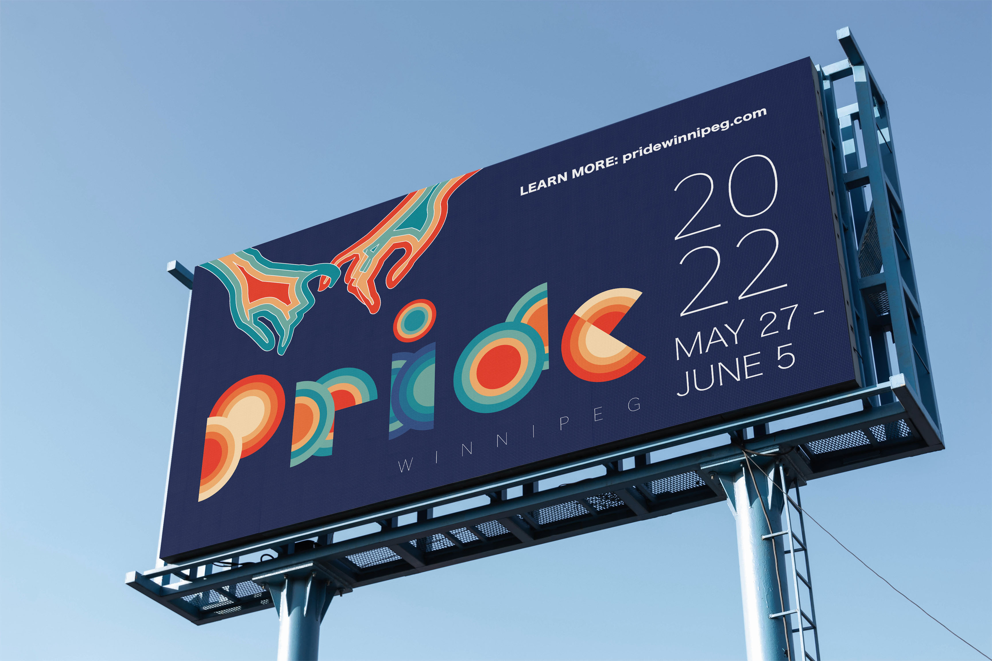 Pride 2022 promotion billboard mockup